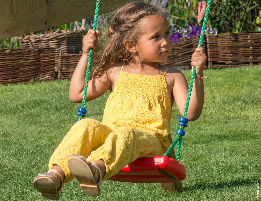 Jungle House | Wooden climbing frame with swing & climbing net