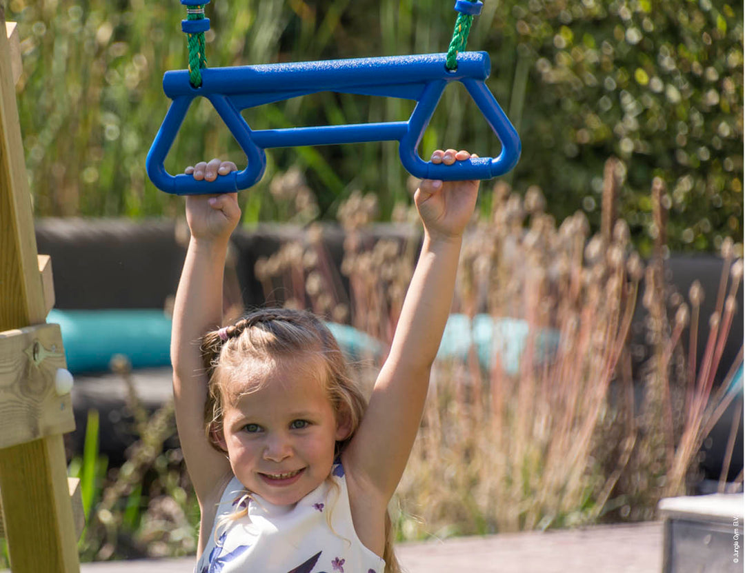Jungle Tower | Wooden climbing frame with double swing