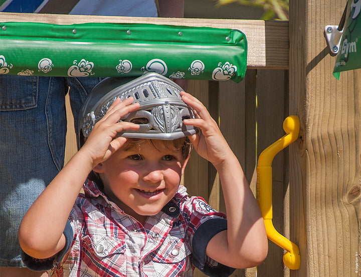 Jungle House | Wooden climbing frame with swing & climbing net